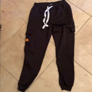 Boohoo Man black cargo joggers